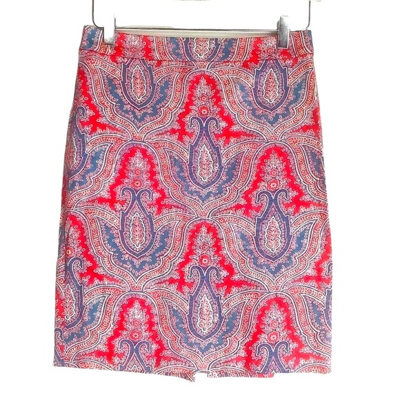 J. Crew Paisley Pencil Skirt 2 - Picture 1 of 13